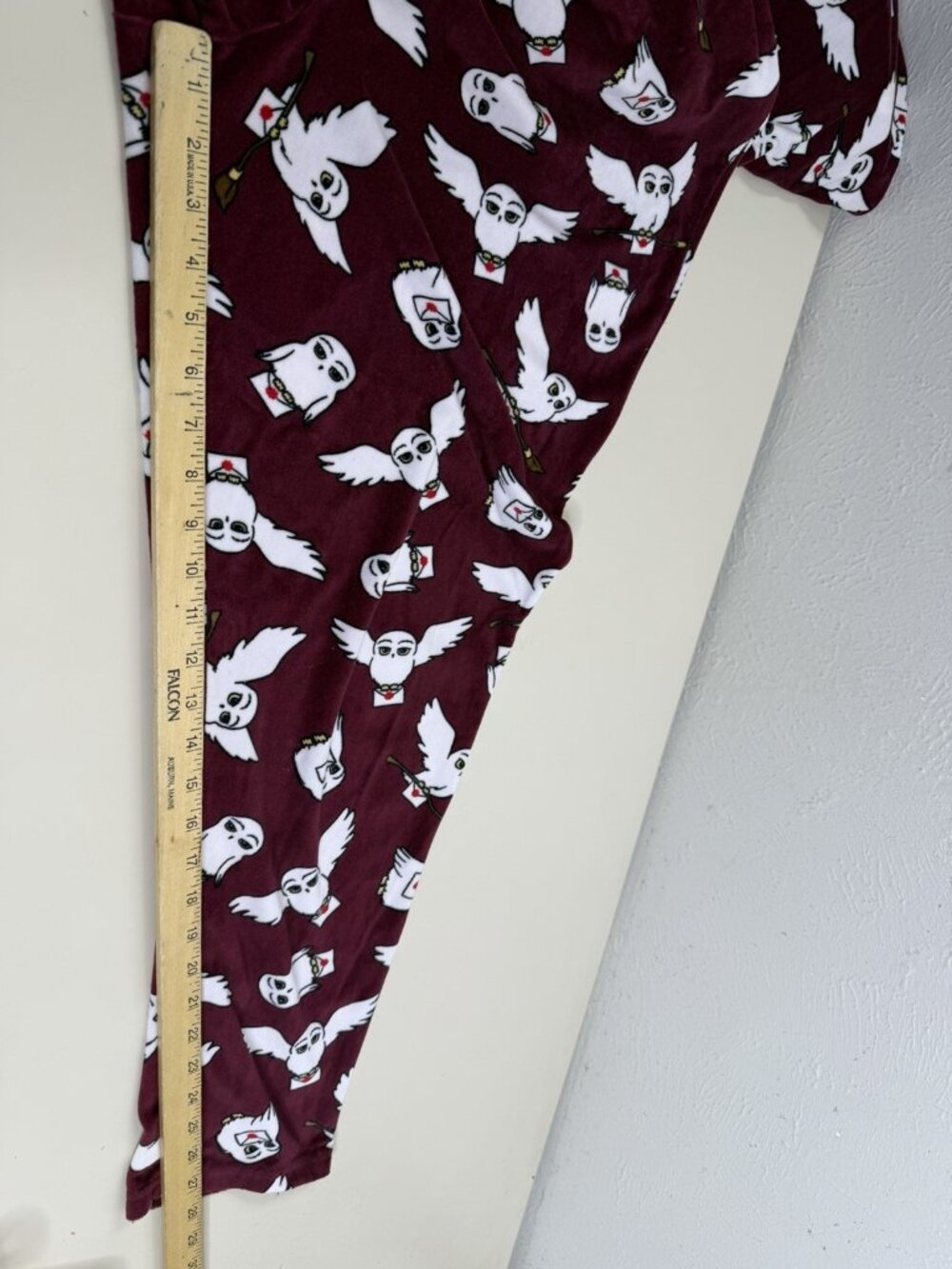 Harry Potter XL (16/18) Women Hogwarts Hedwig Owl Long Sleeve Pajama Set GUC - Picture 5 of 10